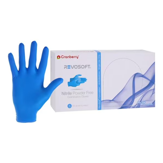 Cranberry CR3276 RevoSoft Nitrile Exam Gloves Powder Free Small 300/Pk Cranberry CR3276 RevoSoft Nitrile Exam Gloves Powder Free Small 300/Pk